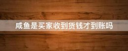 咸鱼是买家收到货钱才到账吗 咸鱼会有货到付款卖家才收到钱吗