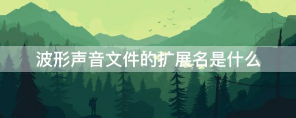波形声音文件的扩展名是什么