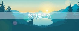 数组是什么 结构数组是什么