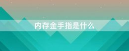 内存金手指是什么 内存金手指是黄金做的吗