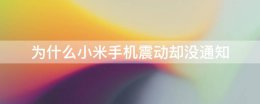 小米手机无缘无故震动 为什么小米手机震动却没通知