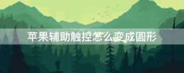 苹果辅助触控怎么变成圆形 苹果辅助触控怎么改变形状