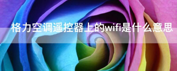 格力空调遥控器上的wifi是什么意思