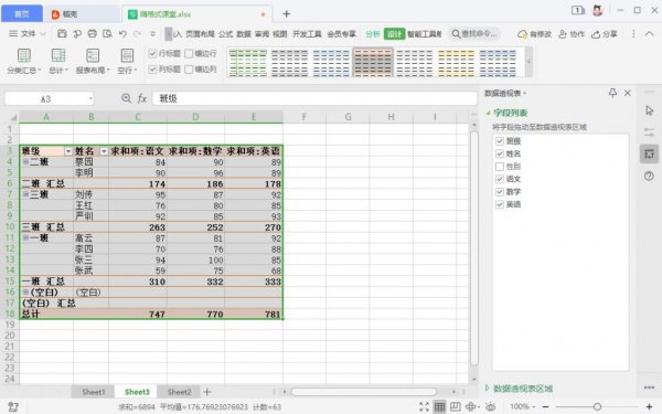 数据透视表的布局方式 Excel数据透视表如何布局