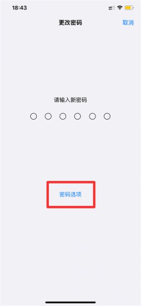 iphone13密码怎么改4位