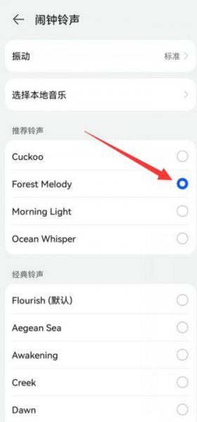 闹钟的铃声在哪里设置的