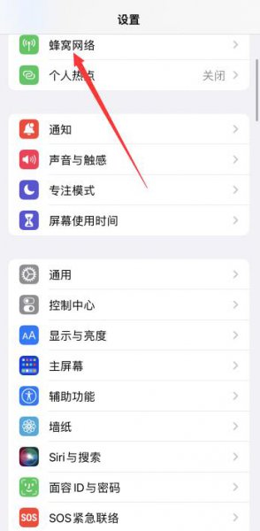 iphone关闭5g开关