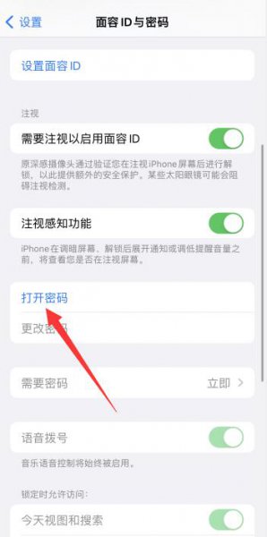 苹果13锁屏密码怎么设置