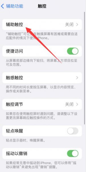 苹果ios13小圆点在哪里设置