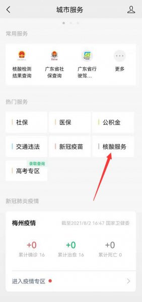 如何查看核酸检测结果微信