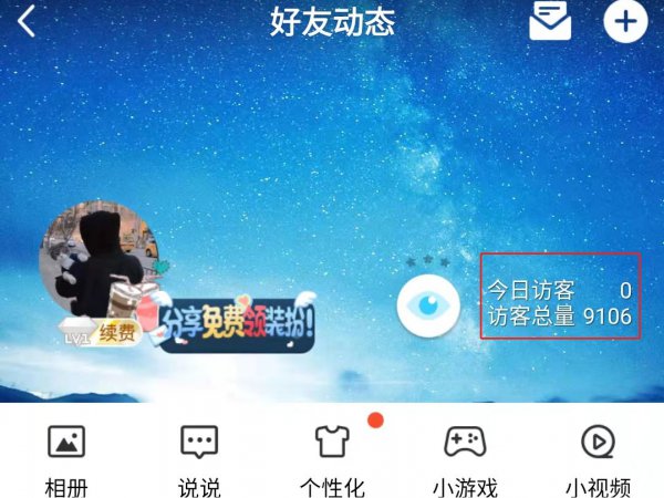 访问了空间是指看了什么