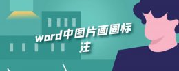 word中图片画圈标注 word中图片画圈标注文字