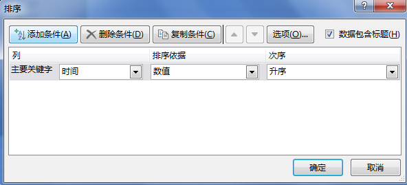 excel里面怎么按时间排序