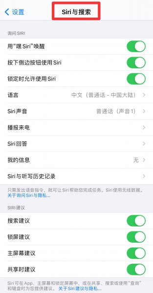 苹果的siri如何设置