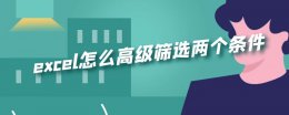 excel怎么高级筛选两个条件 excel如何高级筛选两个条件
