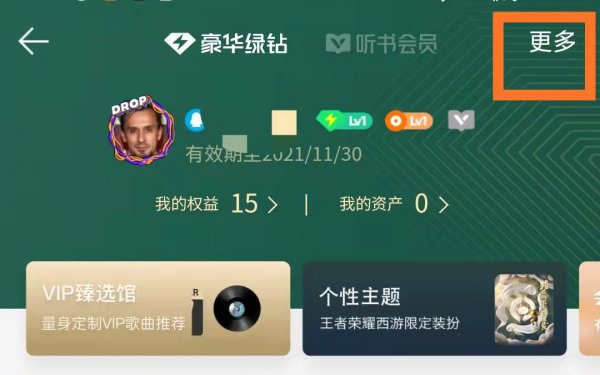 绿钻成长值在哪里看