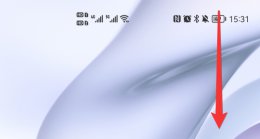 华为手机无法往下滑 华为手机往下滑的功能怎么没有了