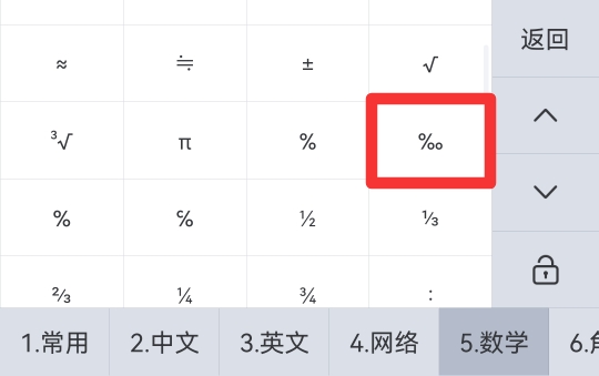 万分号‰怎么打出来