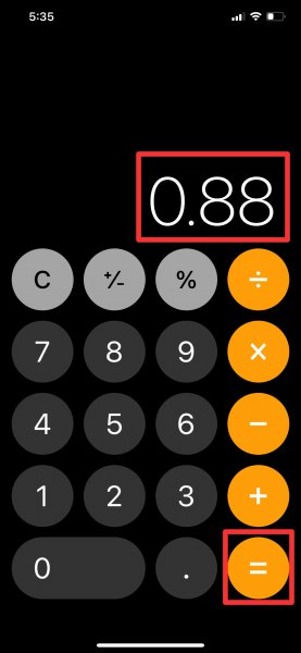 8.8折怎么算用计算器