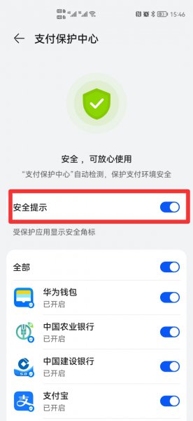 支付安全保护在哪设置