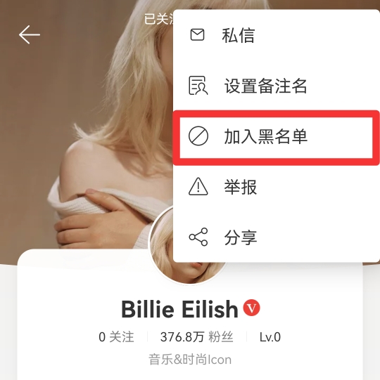 网易云音乐拉黑对方知道吗