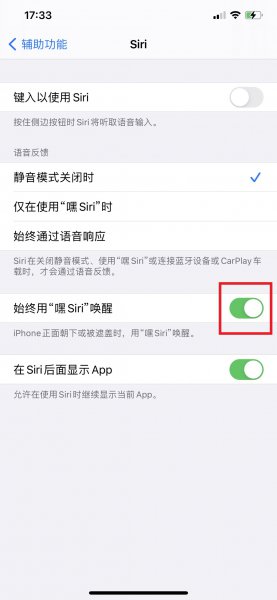 苹果手机嘿siri在哪里打开