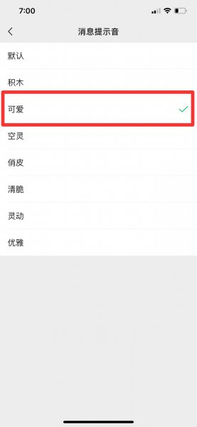 苹果微信怎么改声音提示音