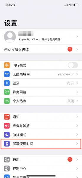 内容和隐私访问限制开还是关