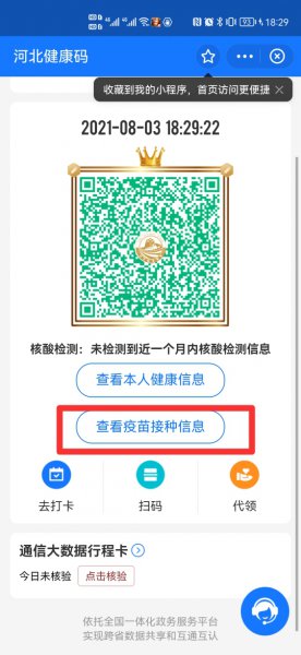 支付宝在哪里查询已打新冠疫苗