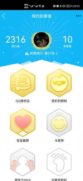 qq成就勋章在哪里看
