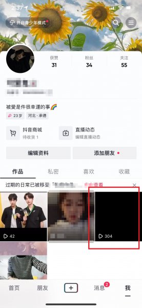 抖音只显示部分浏览者什么意思
