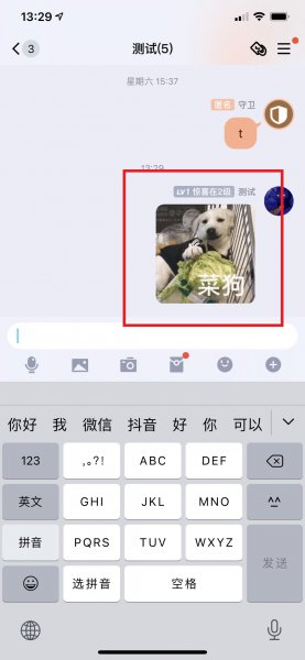 qq大号菜狗怎么发