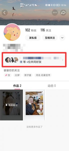 快手共同关注是什么意思