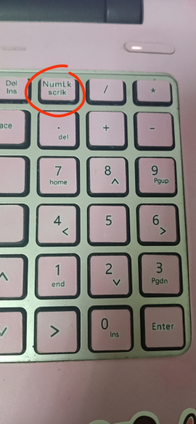 联想笔记本打不出1-9数字