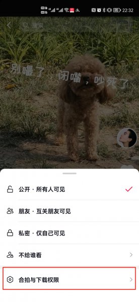 抖音作品下载权限怎么设置
