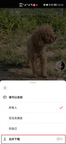抖音作品下载权限怎么设置
