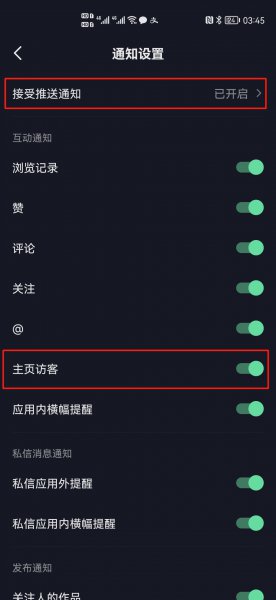 抖音主页访客怎么打开