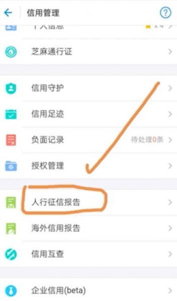 2020支付宝查征信不见了