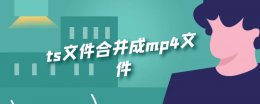 ts文件合并成mp4文件 ts文件无损转为mp4格式