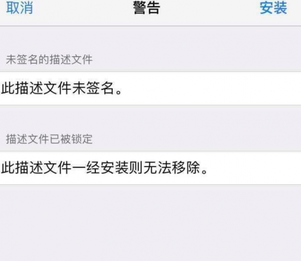 不可移除的描述文件强制删除