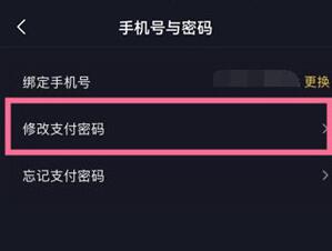 抖音修改支付密码方法