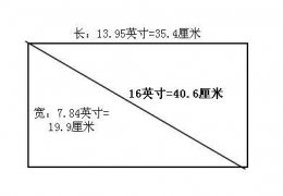 16寸电脑尺寸多少 电脑16英寸是多少厘米详情