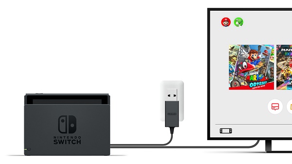 switch连接电视方法