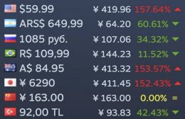 steam阿根廷是低价区吗 steam土耳其和阿根廷哪个更便宜