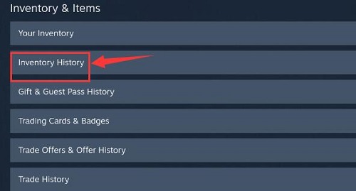steam手机版查看库存记录方法