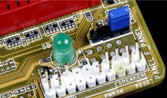 电脑主板开关接线图解方法