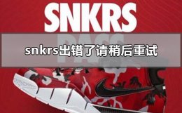 snkrs出错了请稍后重试 snkrs显示出错了稍后重试什么意思