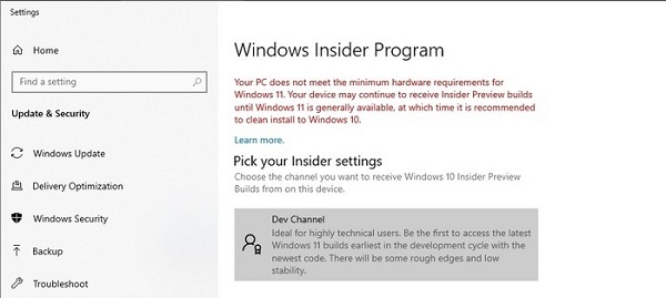 修改注册表安装win11的方法