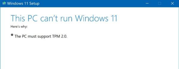 win11安装提示tpm2.0解决方法