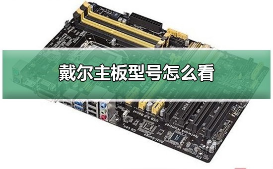 戴尔主板型号怎么看